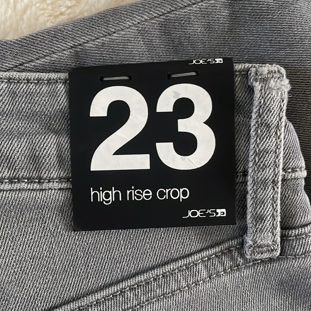 Joe’s Jeans Women's Grey High Rise Crop - size 23 Gray - Picture 2 of 3